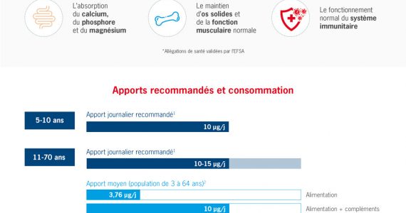 vitamine D infographie yakult apports recommandés consommation